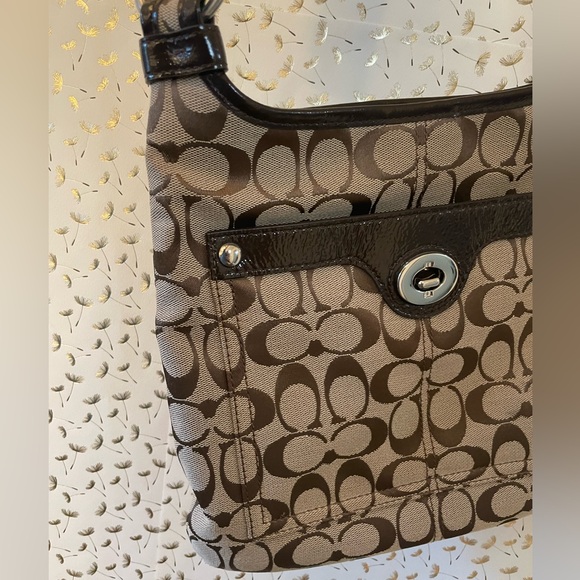 Coach - Vintage Signature Monogram Canvas Logo Crossbody Bag EXCELLENT Cond. - Picture 3 of 12